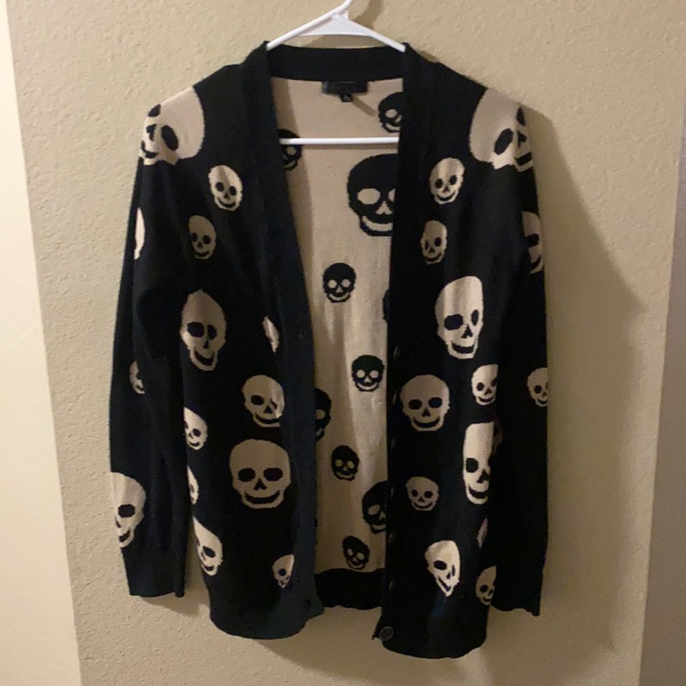 Skull Halloween cardigan